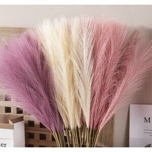Pampas Feather Wheat Like artificial flowers for decoration Centerpieces 18 Pc